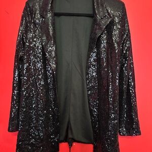 Black Sequin Women's Jacket